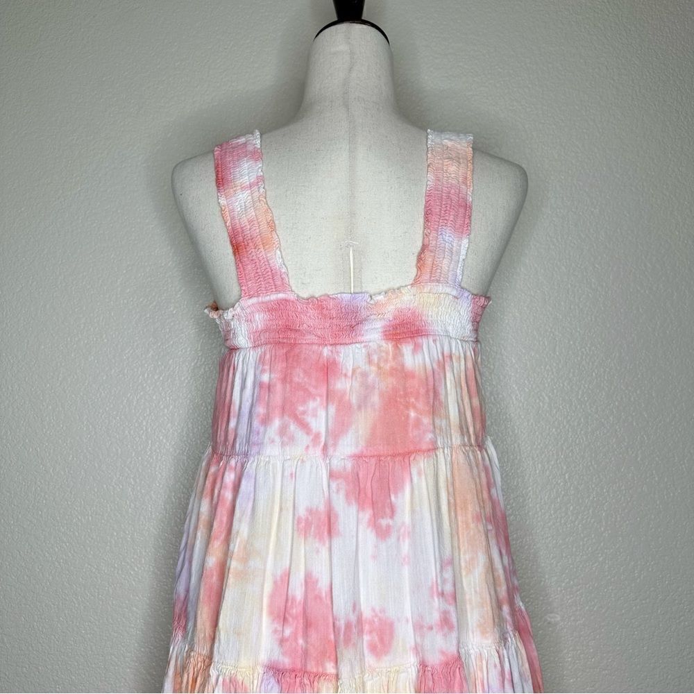 NWOT Old Navy Boho Tie Dye Tiered Summer Midi Dress, Sz Medium - Picture 6 of 11